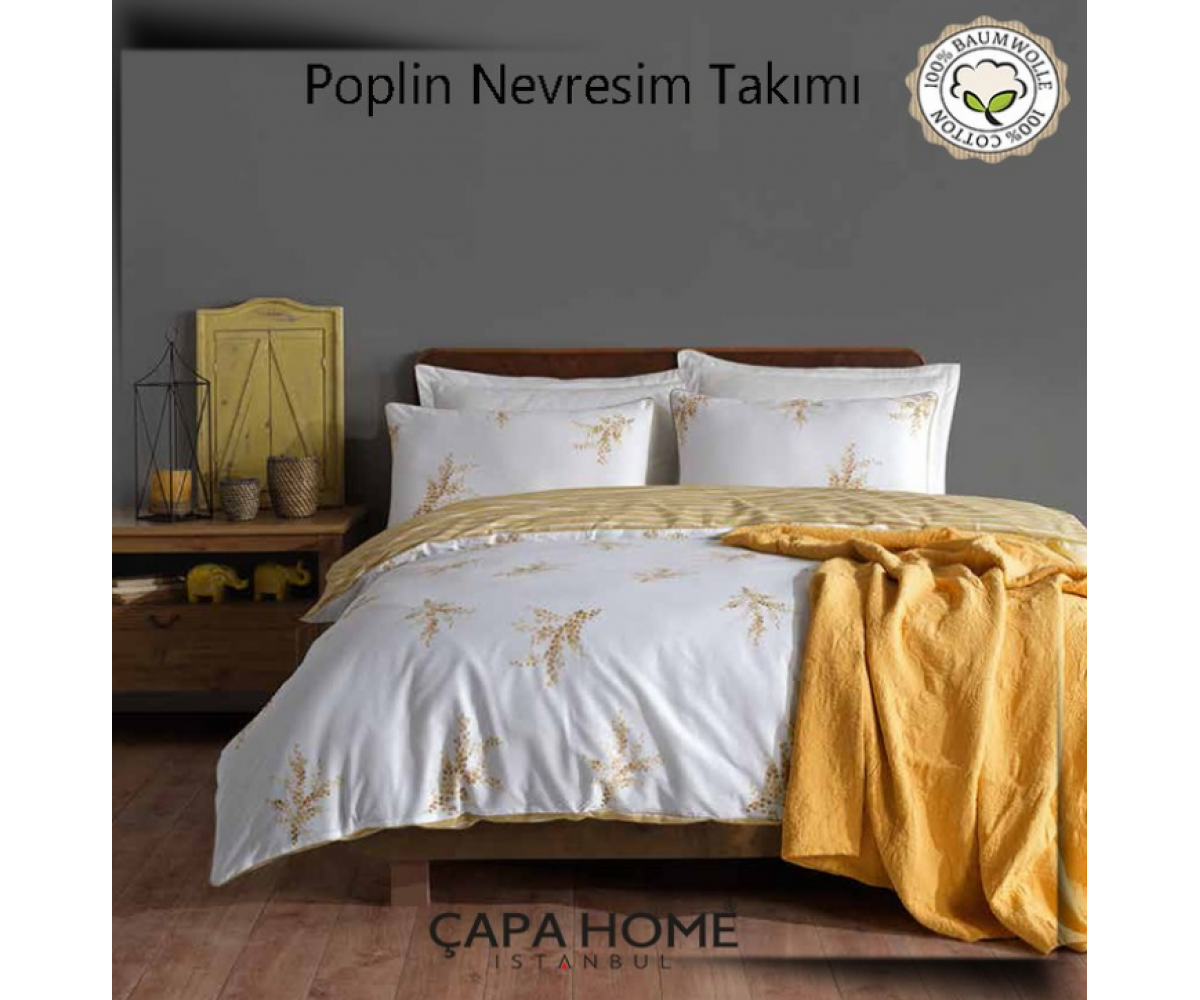 Çapa Home Poplin Nevresim Takımı %100 pamuk